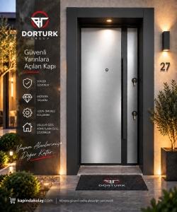 Model – Metalik Gümüş Modern Kapı